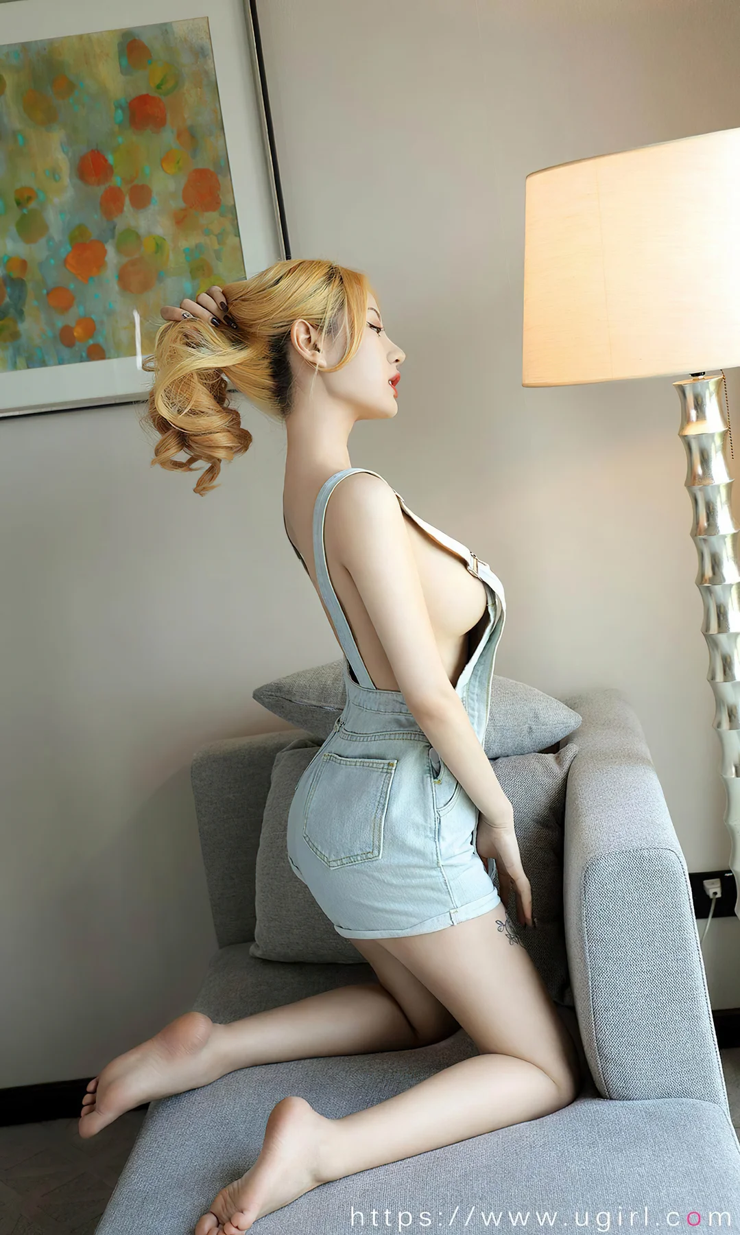 UGirls 爱尤物 No.2080 张欣欣 调皮的背带裤 - 27