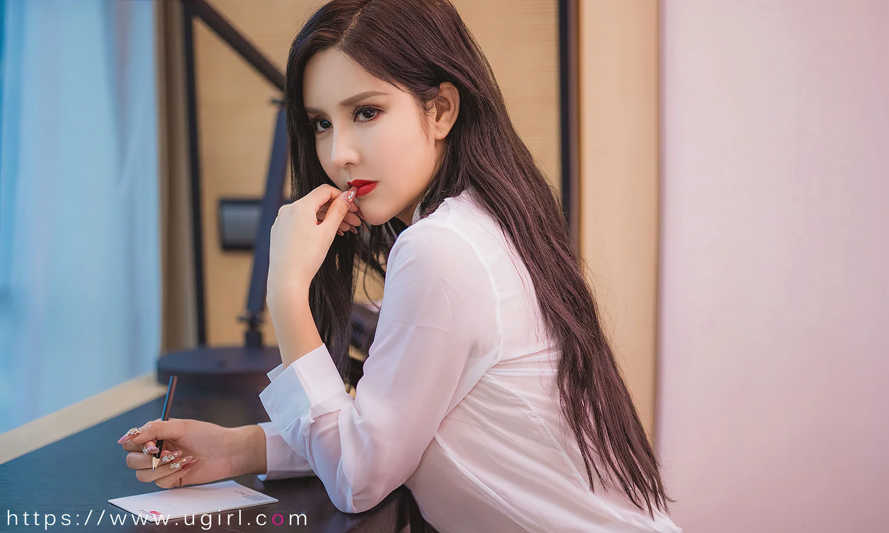 UGirls 爱尤物 No.2299 娜依灵儿 制服密匙 - 25