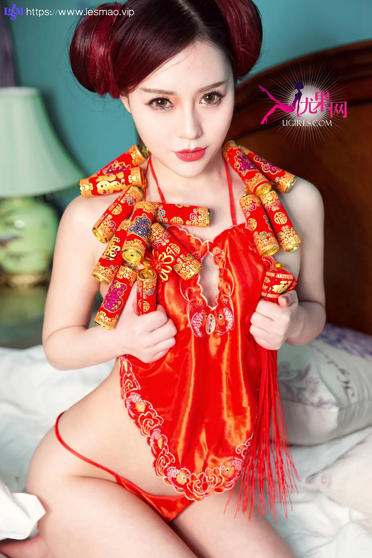 UGirls 爱尤物 No.265 Modo 美人闹新春 何曼丽 张鑫 - 17