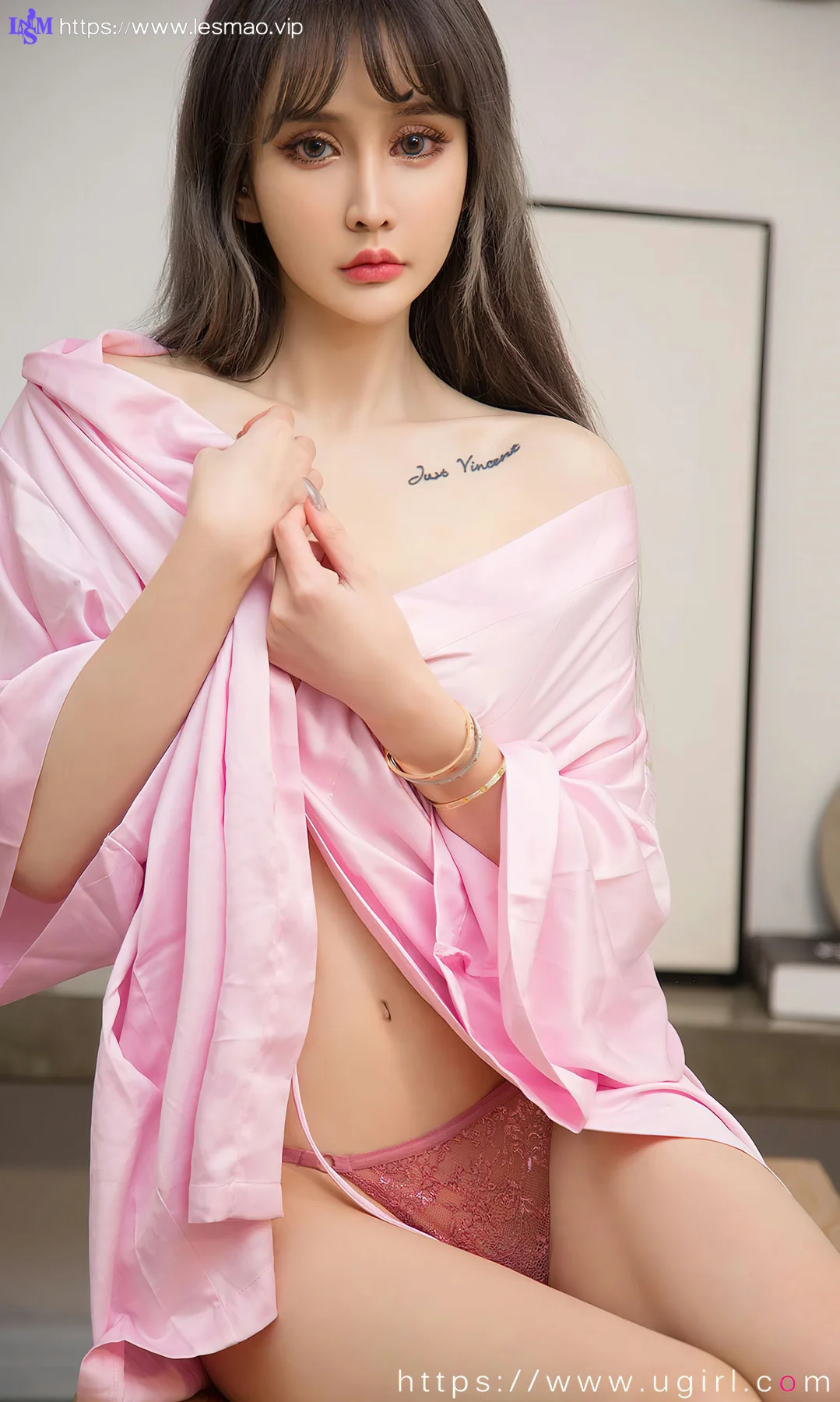 UGirls 爱尤物 No.2738  青树丝绸睡衣 - 24