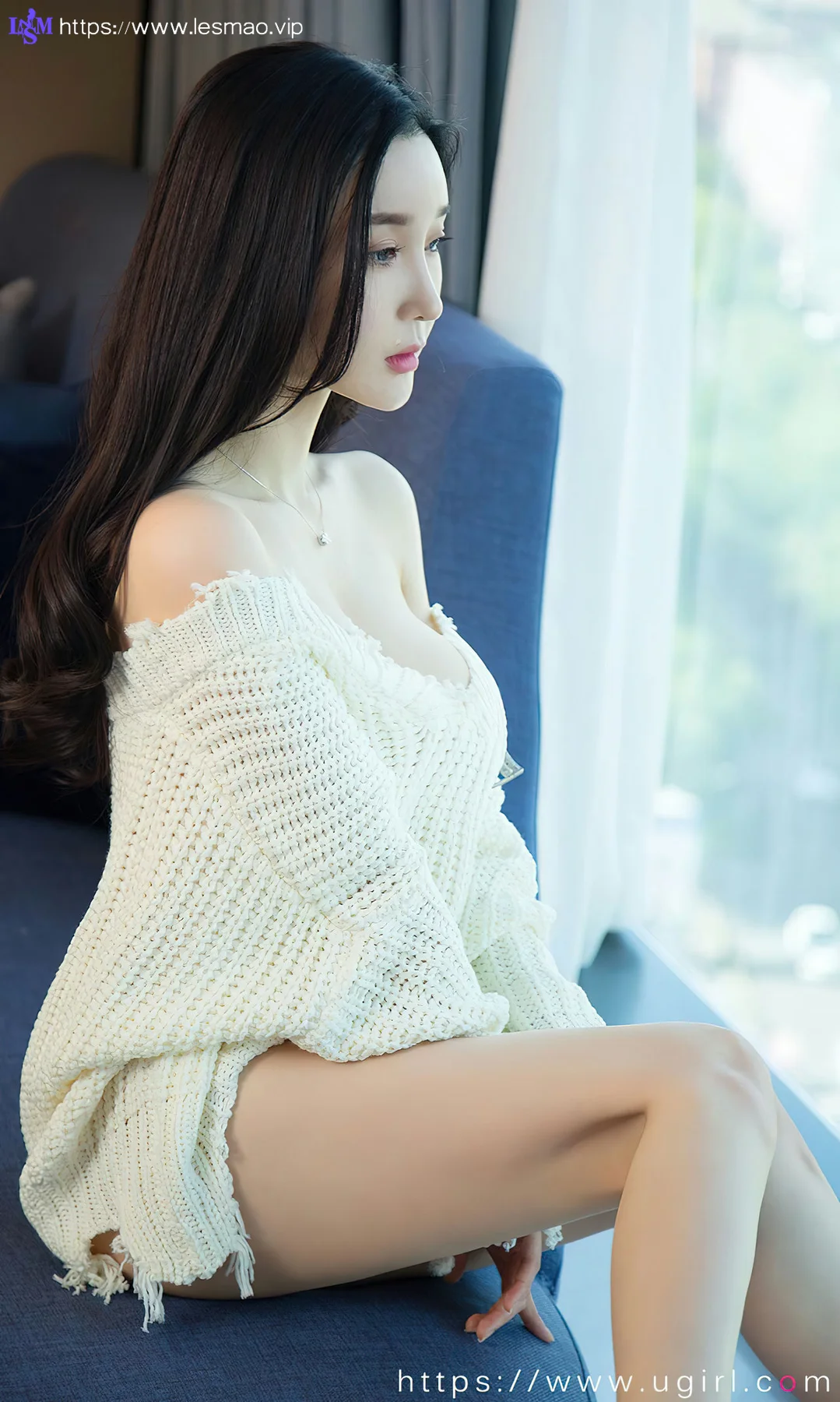 UGirls 爱尤物 No.2755  夏美 白色毛衣 - 11