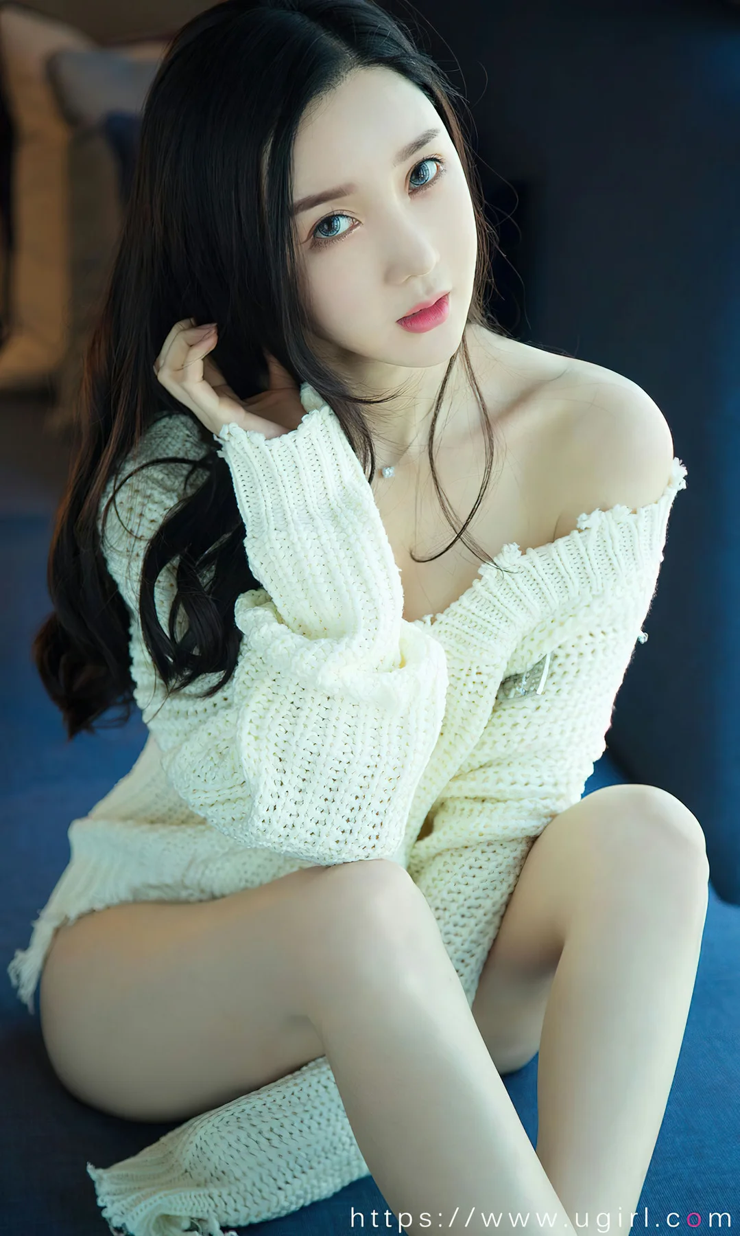 UGirls 爱尤物 No.2755  夏美 白色毛衣 - 12