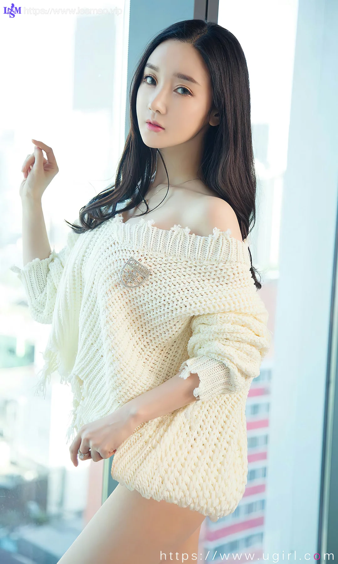 UGirls 爱尤物 No.2755  夏美 白色毛衣 - 18