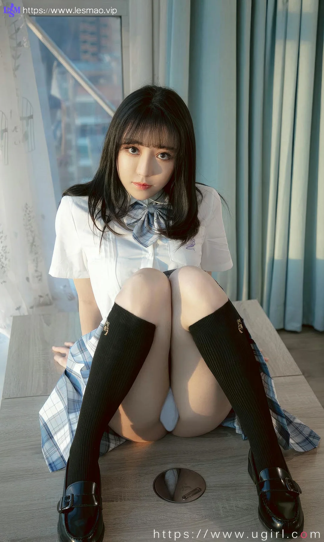UGirls 爱尤物 No.2929 白亦ada 香色格子裙 - 17