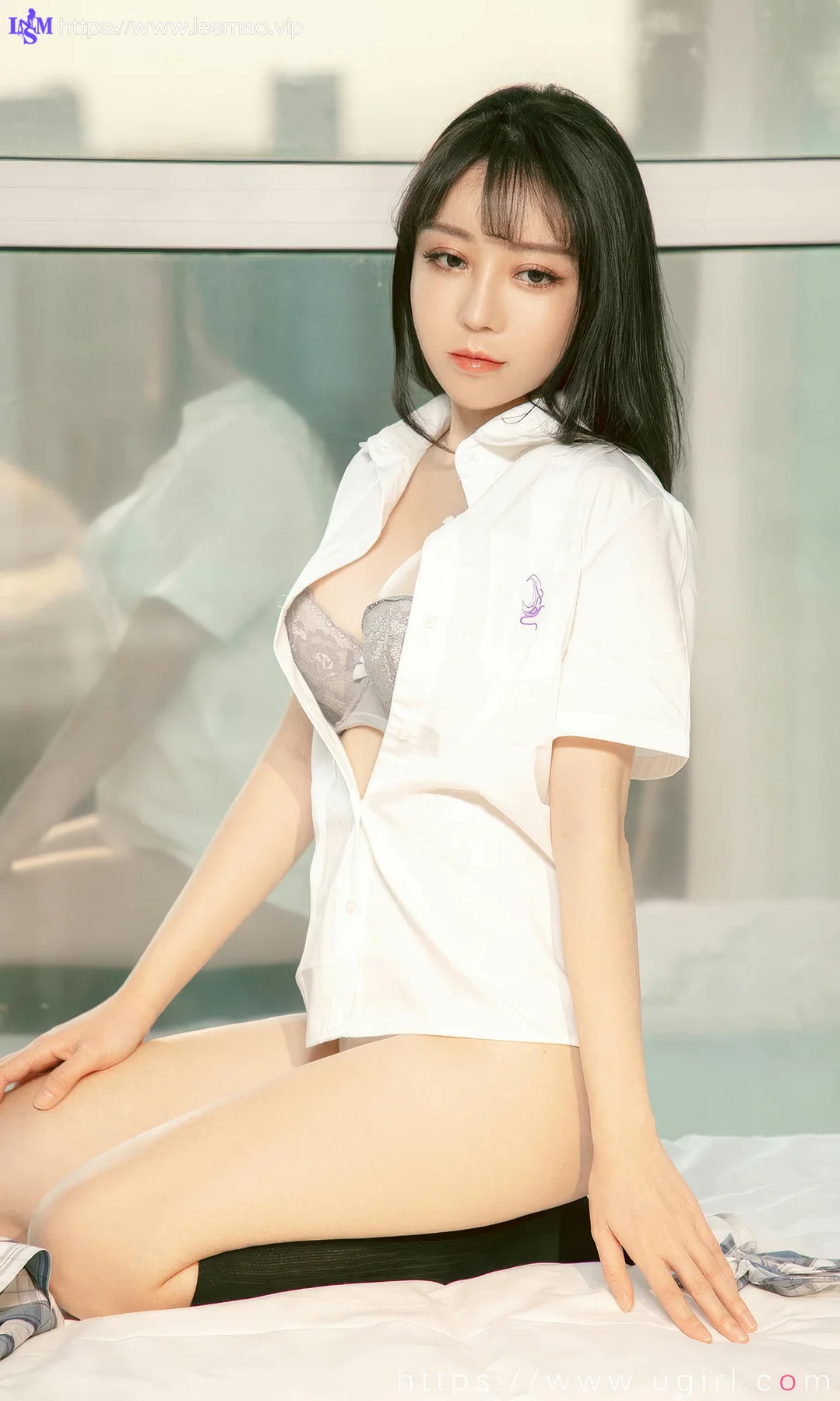 UGirls 爱尤物 No.2929 白亦ada 香色格子裙 - 21