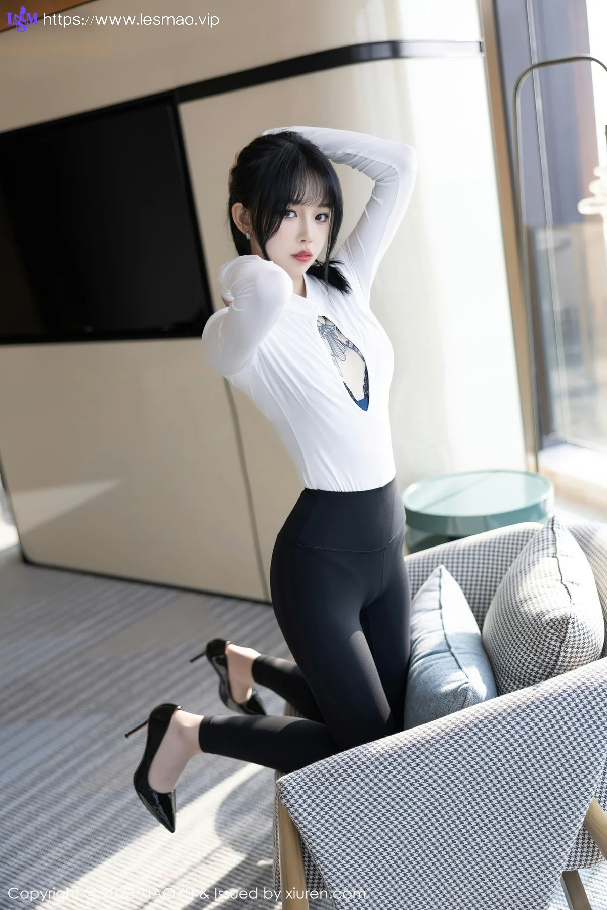 XIAOYU  语画界 Vol.1006  奶瓶. 蓝色蕾丝内衣性感写真2 - 35