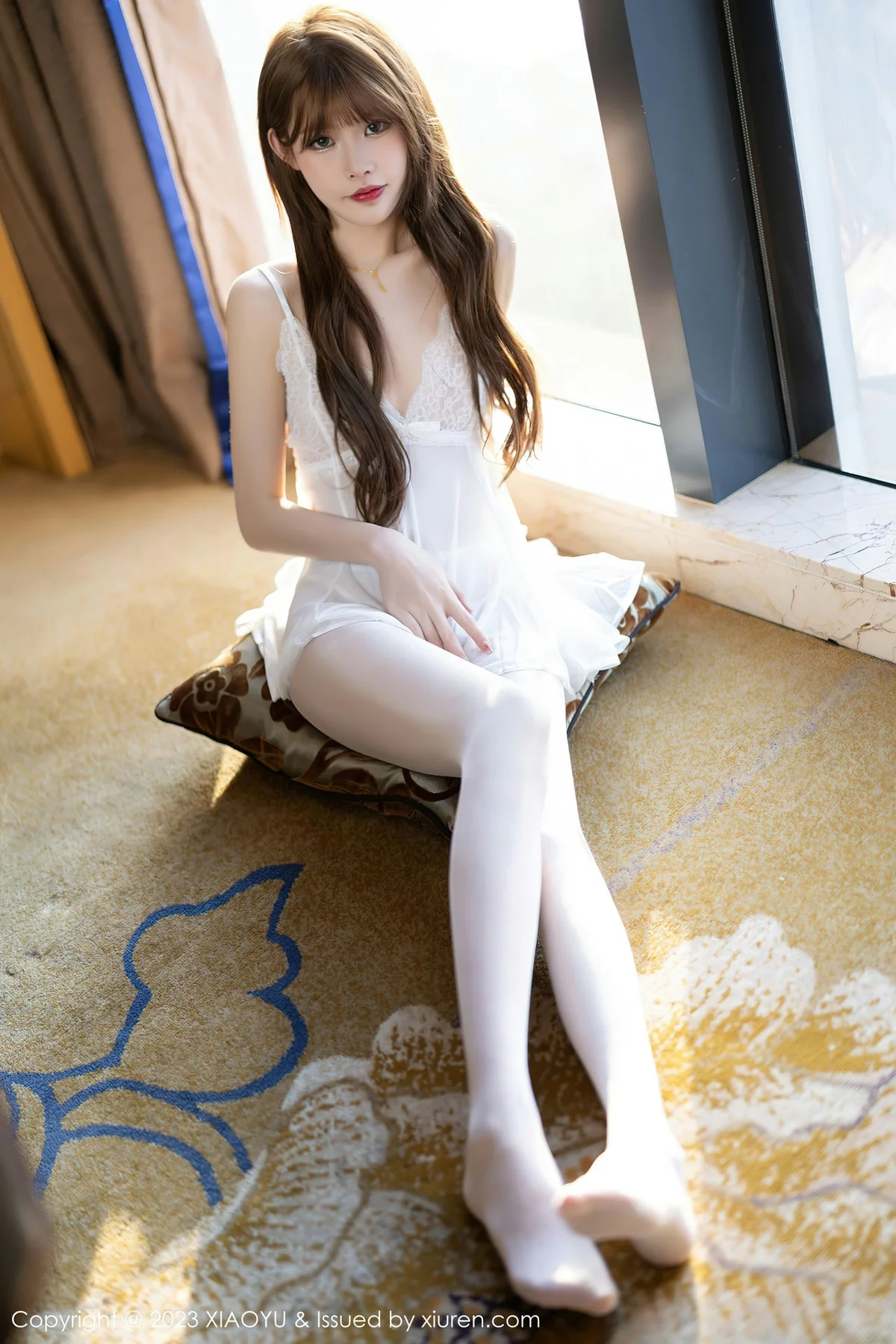 XIAOYU  语画界 Vol.1008  77qiqi 白色蕾丝情趣睡裙写真 - 35