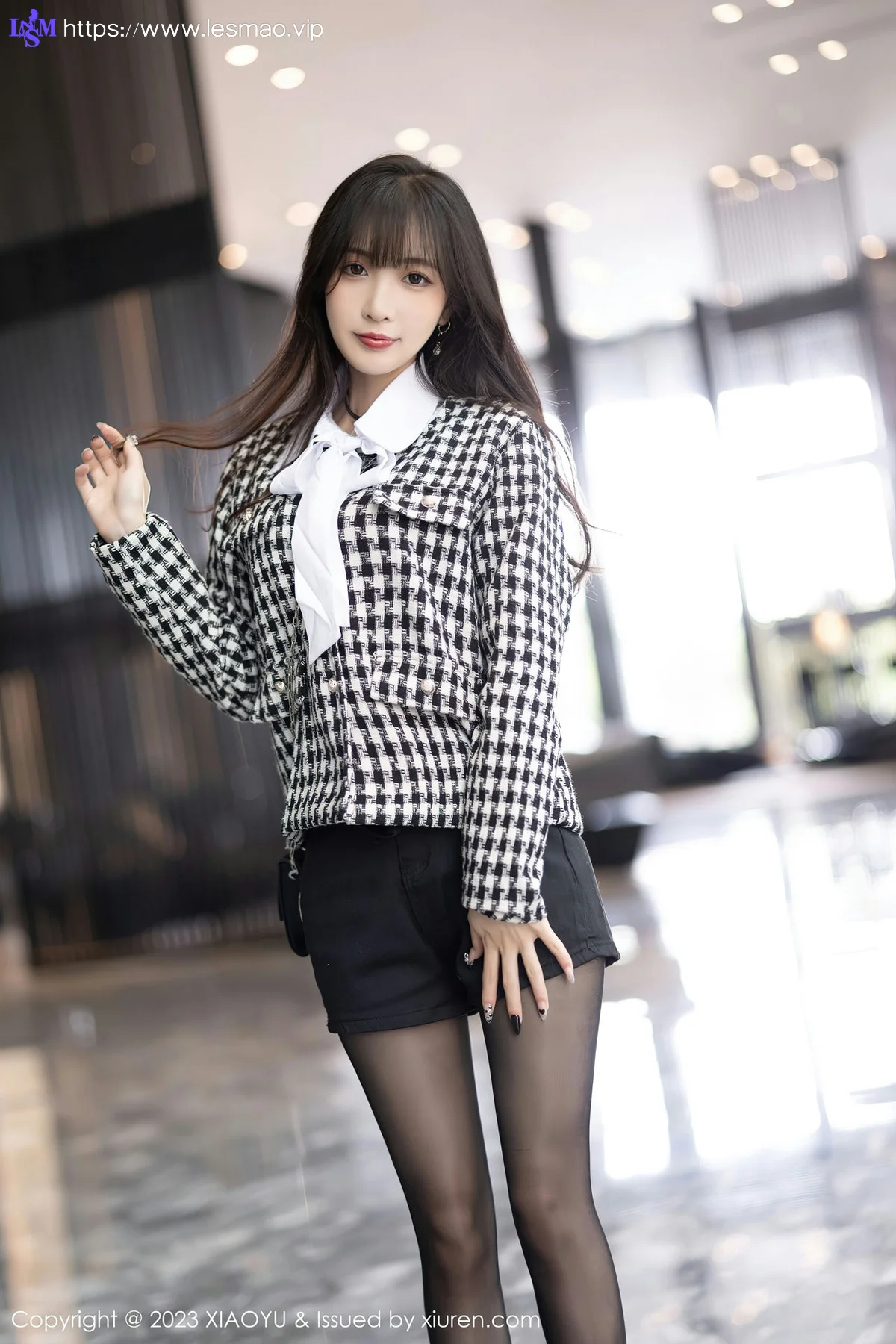 XIAOYU  语画界 Vol.1020  林星阑 酥胸黑丝美腿 - 9