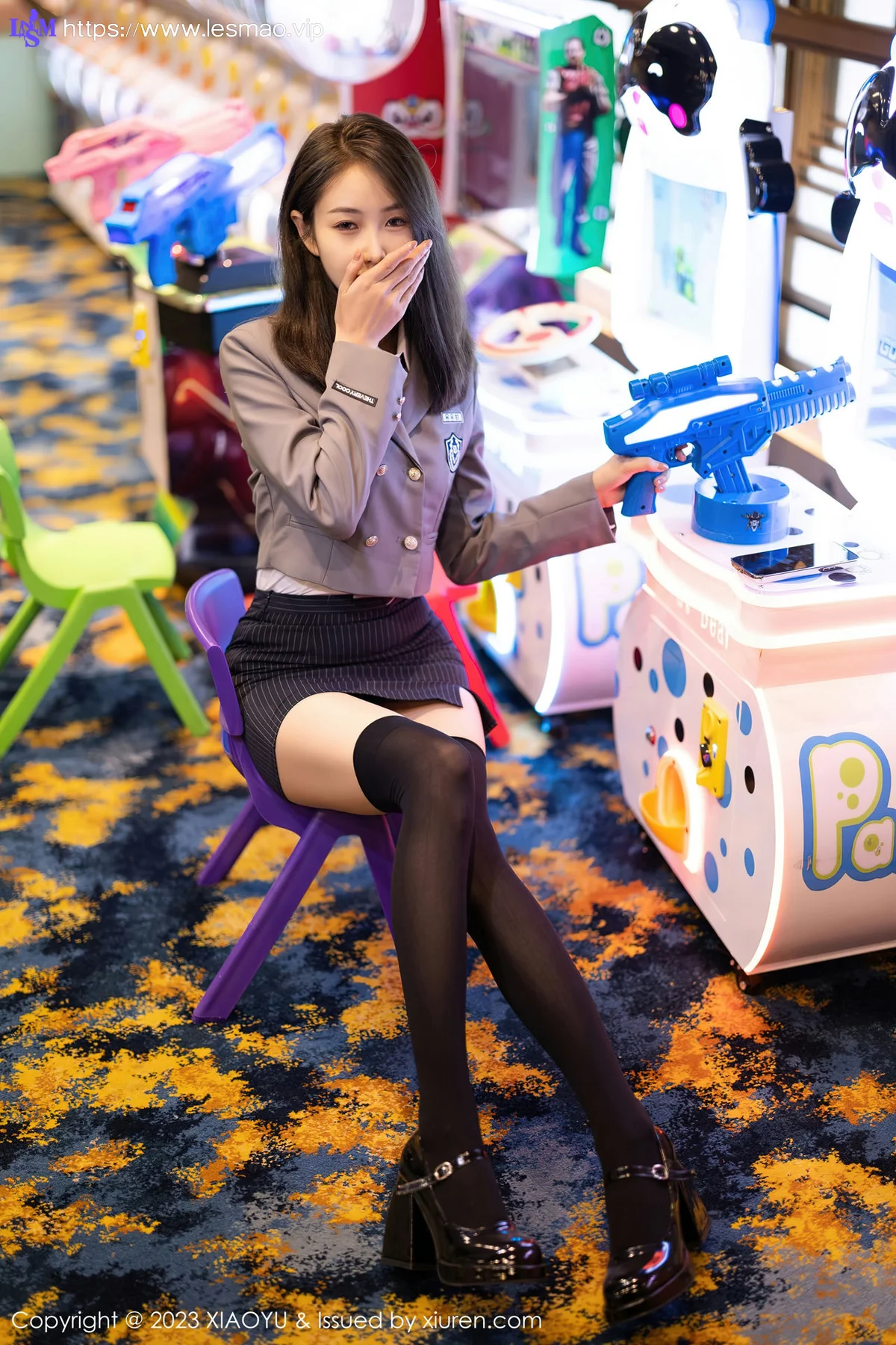 XIAOYU  语画界 Vol.1027  苏苏阿 黑色长筒袜性感写真2 - 14