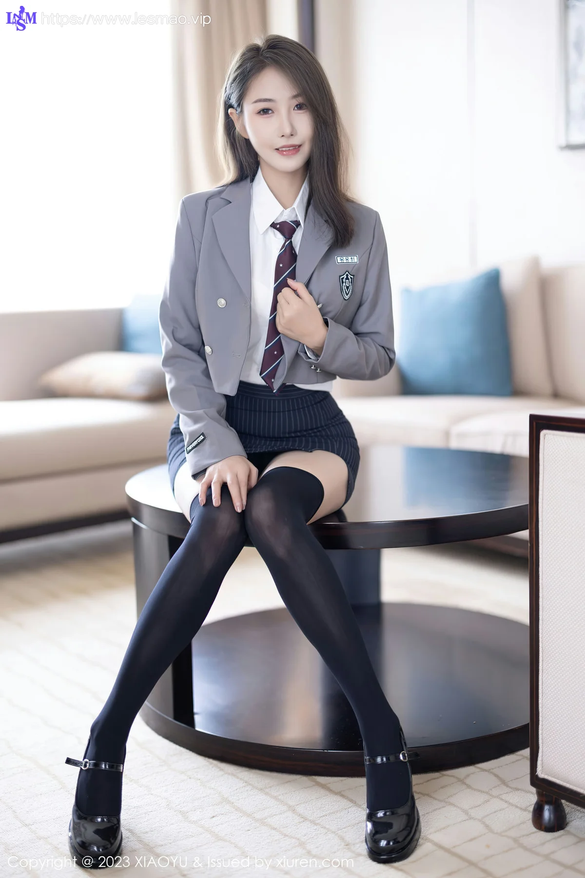XIAOYU  语画界 Vol.1027  苏苏阿 黑色长筒袜性感写真2 - 20