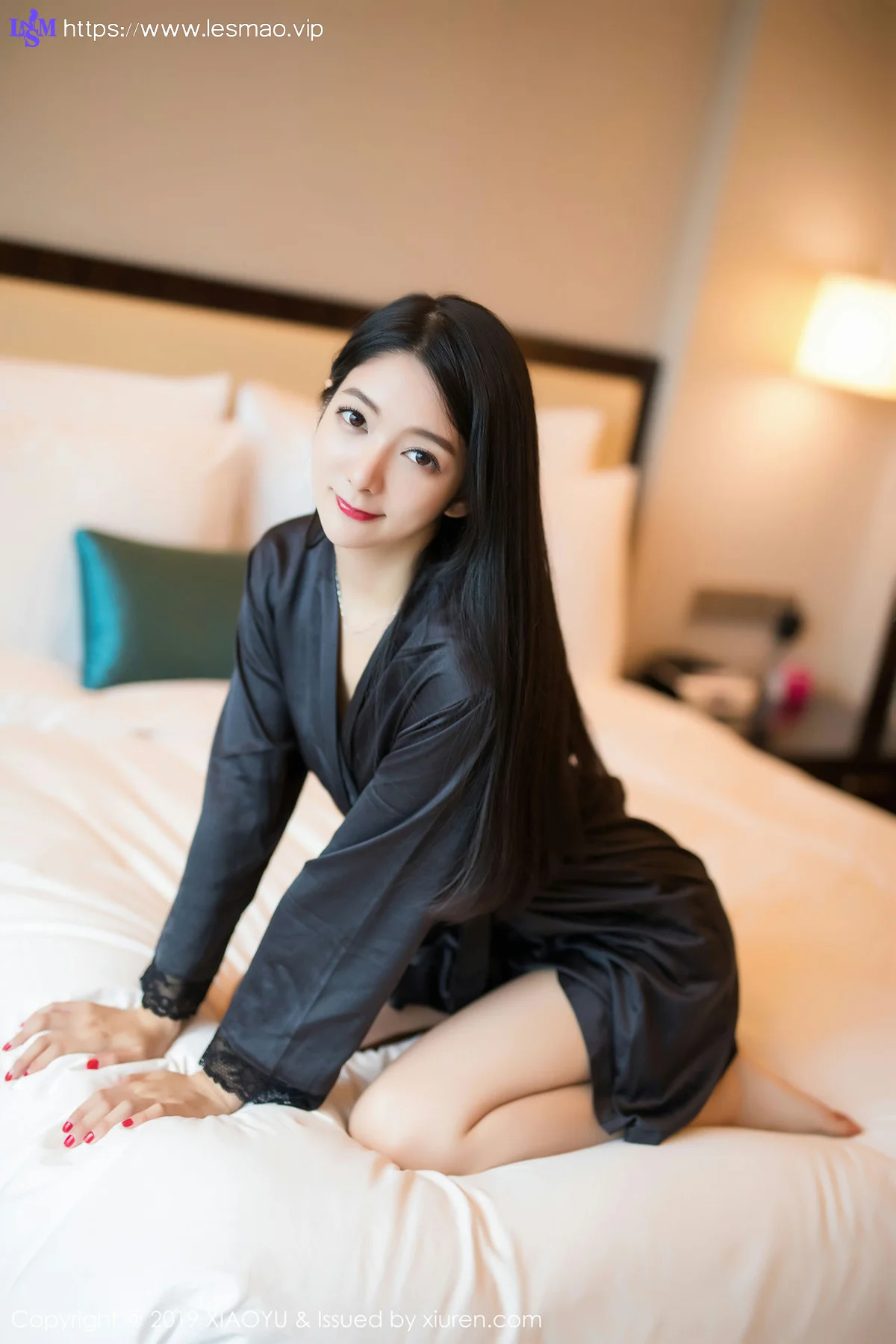XIAOYU  语画界 Vol.103 Angela喜欢猫魅惑黑色内衣 - 12