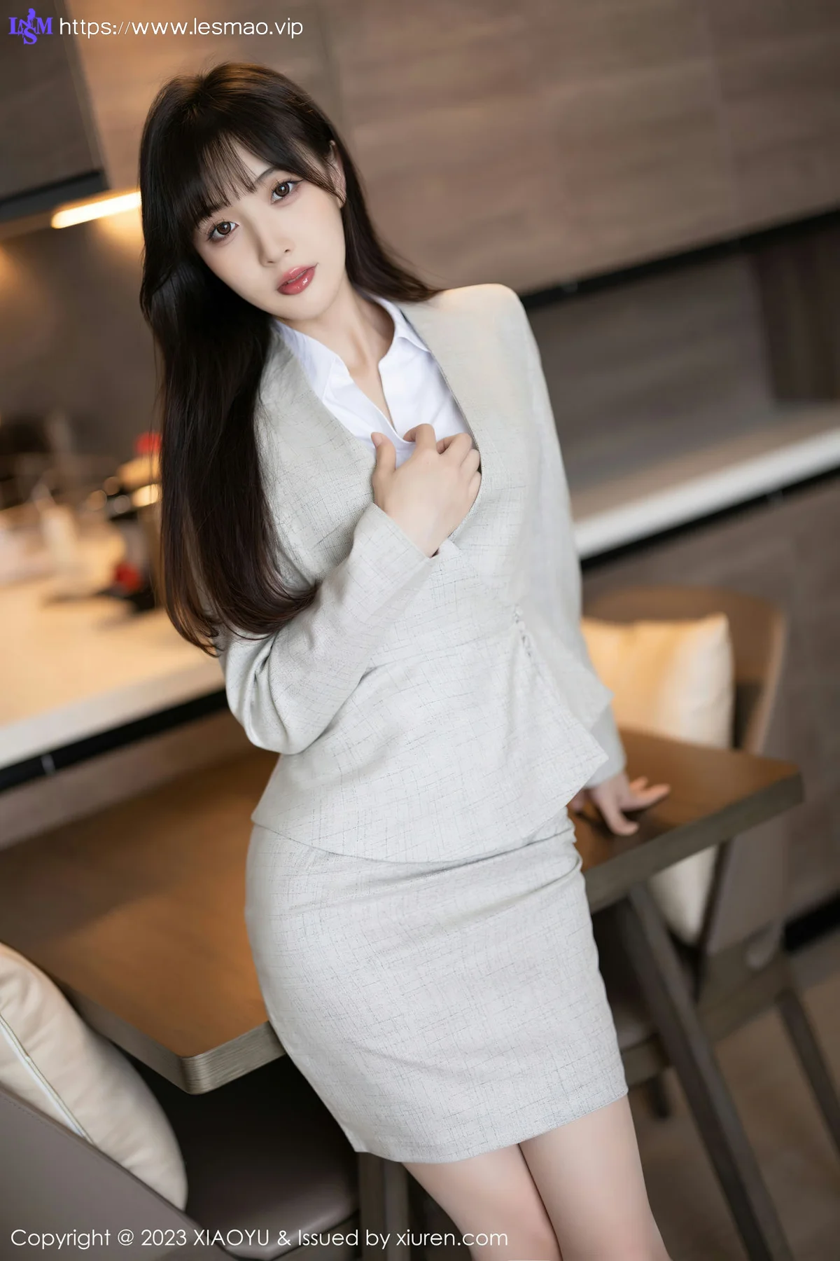 XIAOYU  语画界 Vol.1034  林星阑 浅色职业装性感写真22 - 16