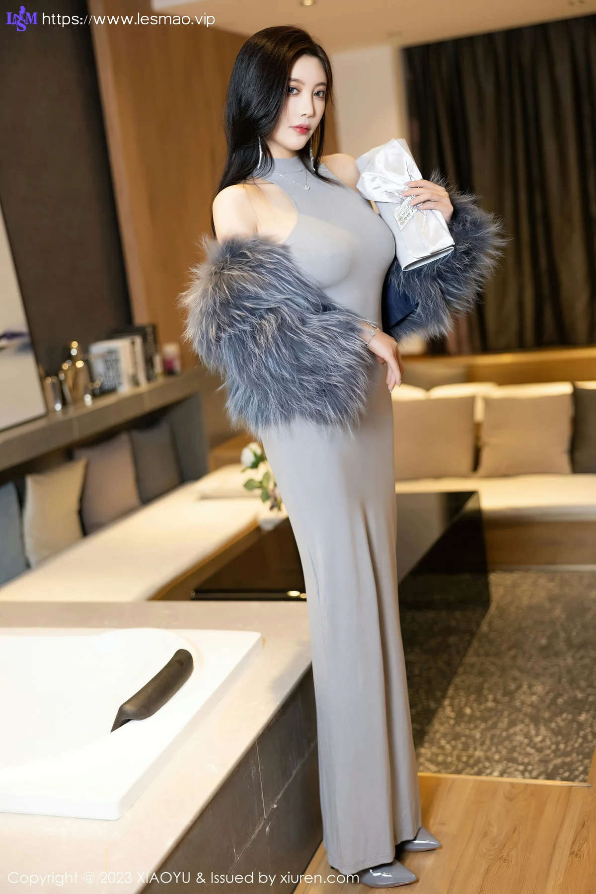 XIAOYU  语画界 Vol.1051  杨晨晨Yome 灰色镂空连衣贵州旅拍1 - 11