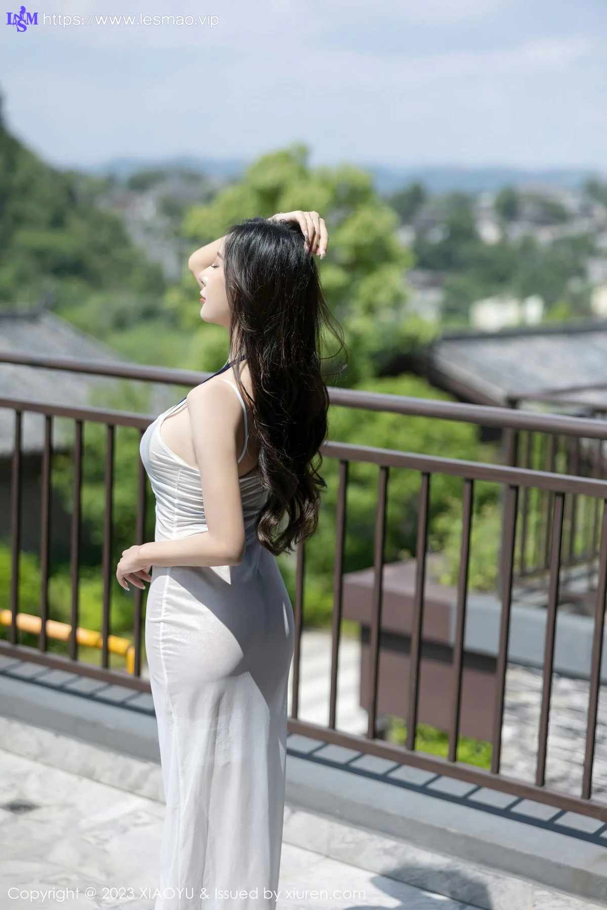 XIAOYU  语画界 Vol.1052  王馨瑶yanni 白色轻透连衣长裙贵州旅拍3 - 13