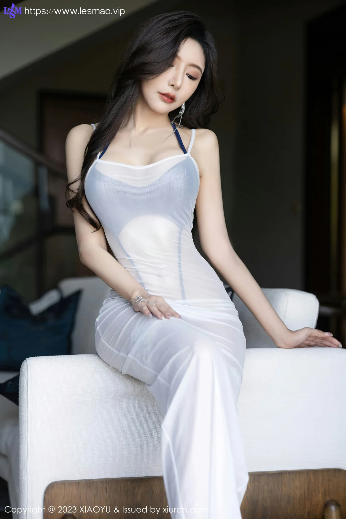 XIAOYU  语画界 Vol.1052  王馨瑶yanni 白色轻透连衣长裙贵州旅拍3 - 16