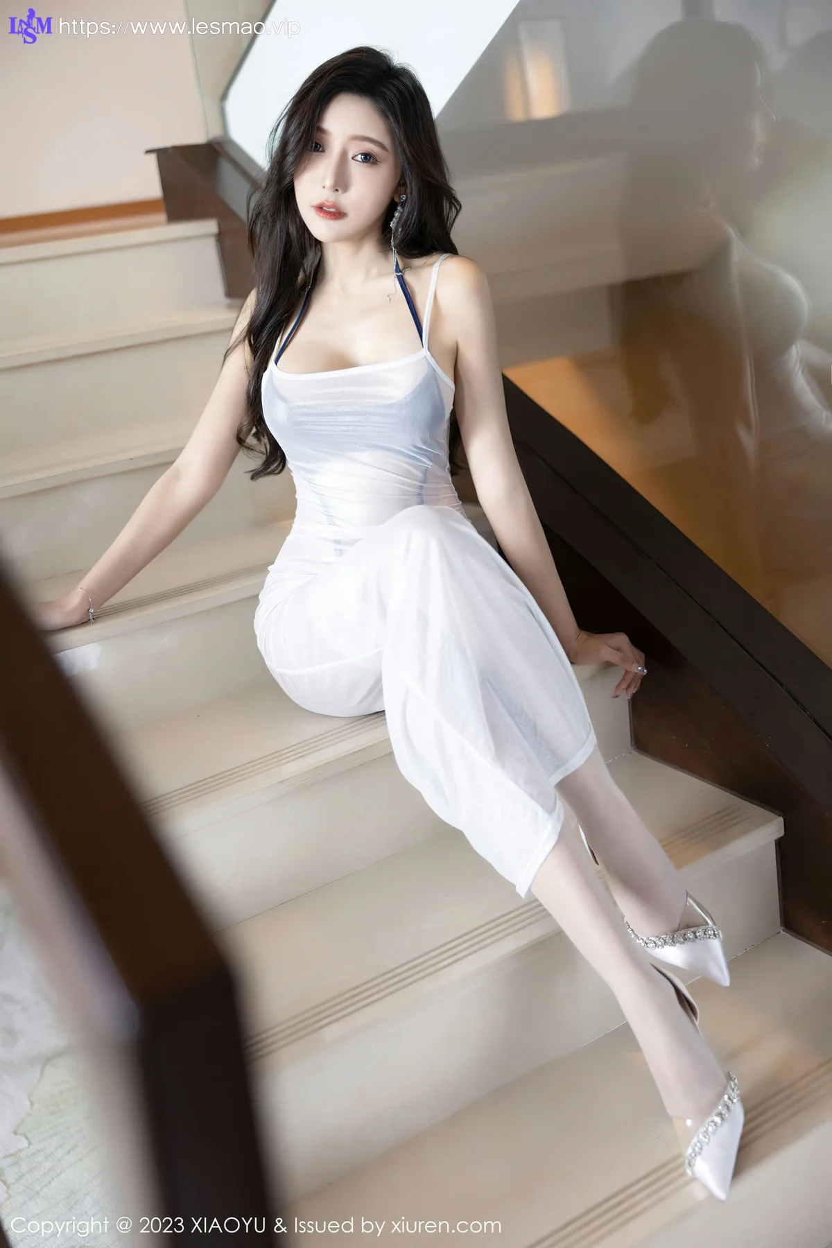 XIAOYU  语画界 Vol.1052  王馨瑶yanni 白色轻透连衣长裙贵州旅拍3 - 39