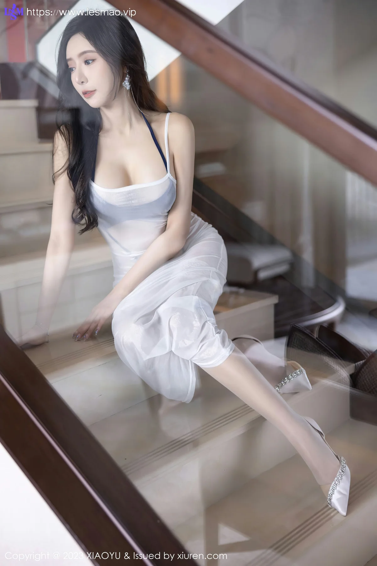 XIAOYU  语画界 Vol.1052  王馨瑶yanni 白色轻透连衣长裙贵州旅拍3 - 42