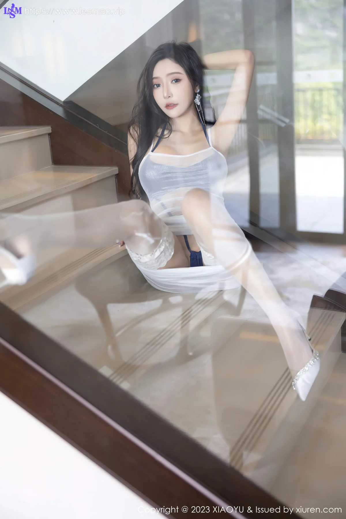 XIAOYU  语画界 Vol.1052  王馨瑶yanni 白色轻透连衣长裙贵州旅拍3 - 52