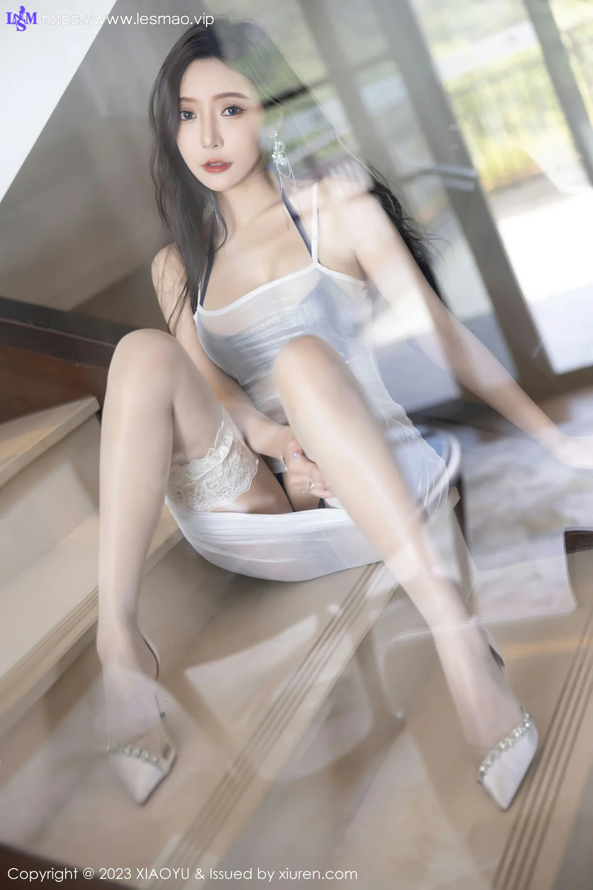 XIAOYU  语画界 Vol.1052  王馨瑶yanni 白色轻透连衣长裙贵州旅拍3 - 53