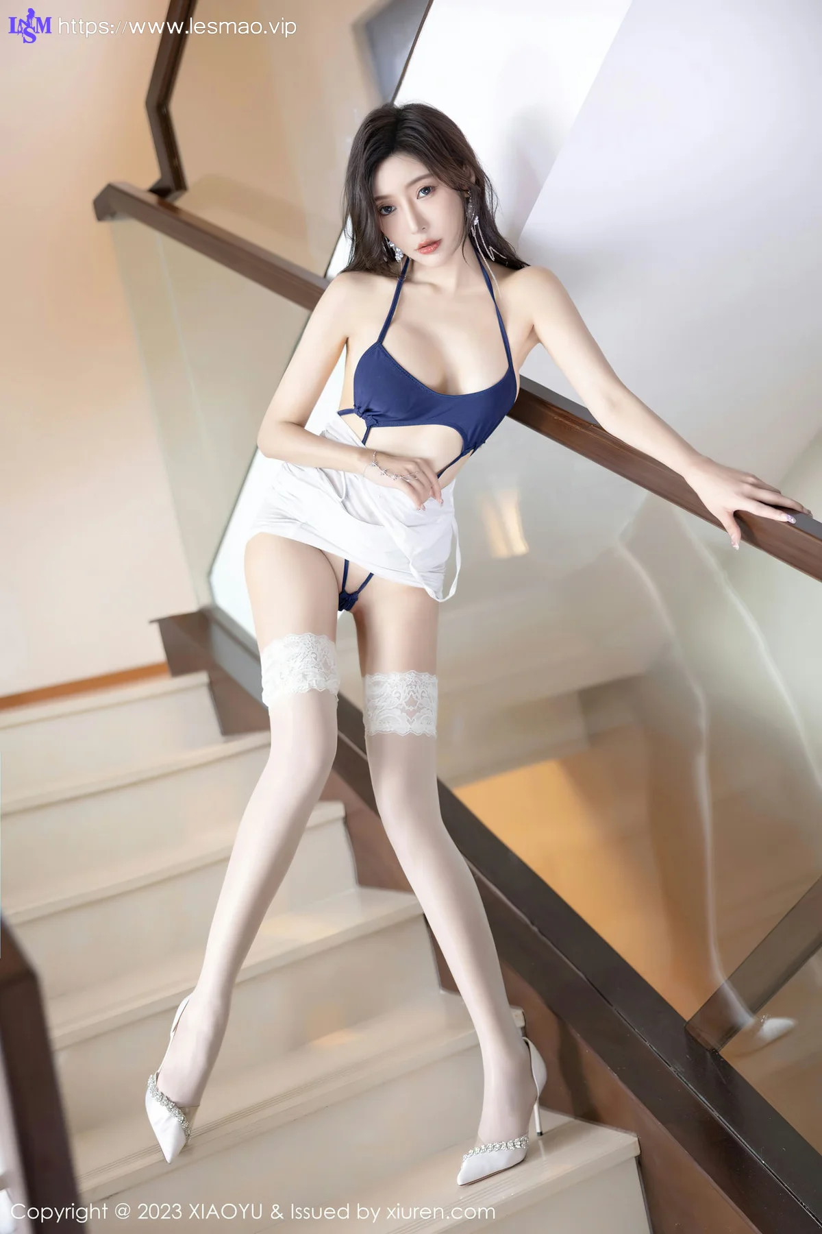 XIAOYU  语画界 Vol.1052  王馨瑶yanni 白色轻透连衣长裙贵州旅拍3 - 63