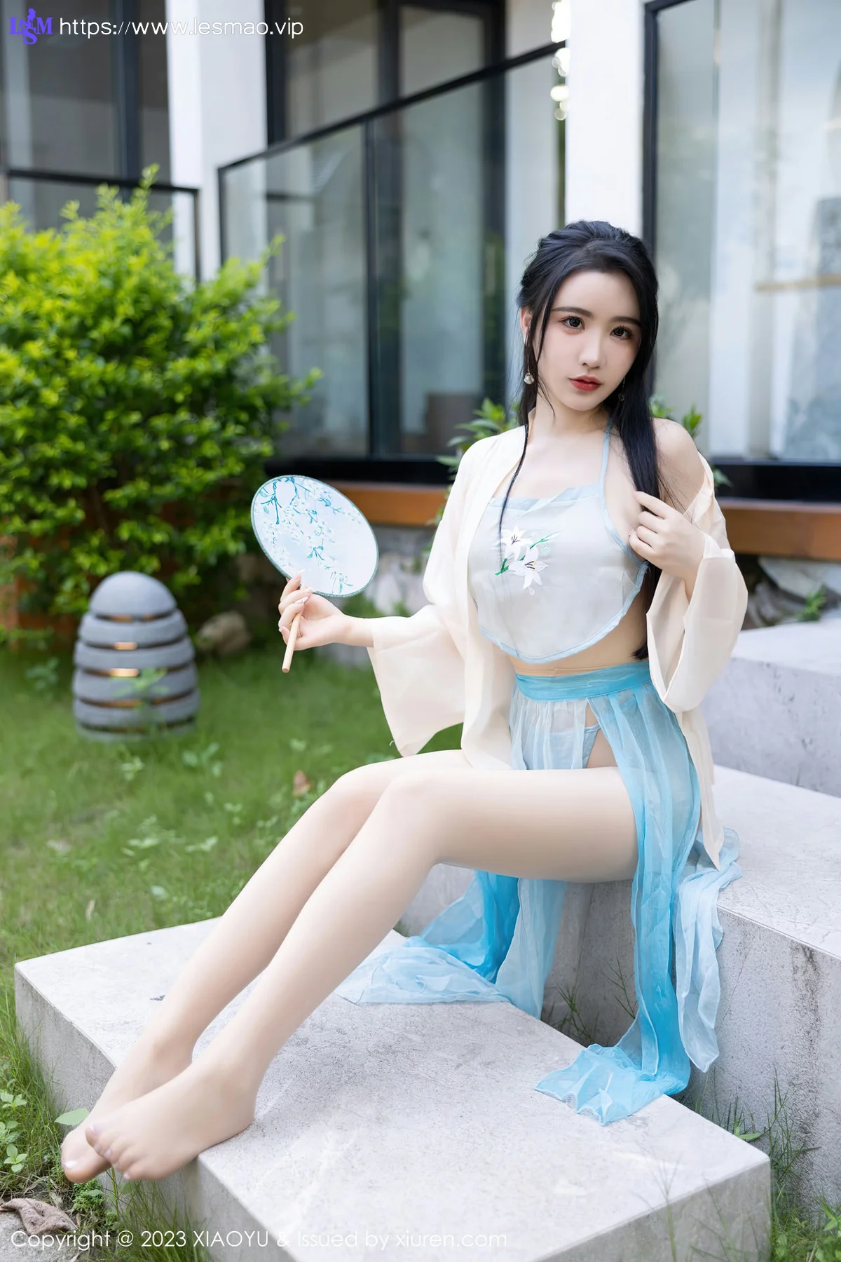XIAOYU  语画界 Vol.1057  Cherry樱桃酱 淡蓝色古装杭州旅拍3 - 2