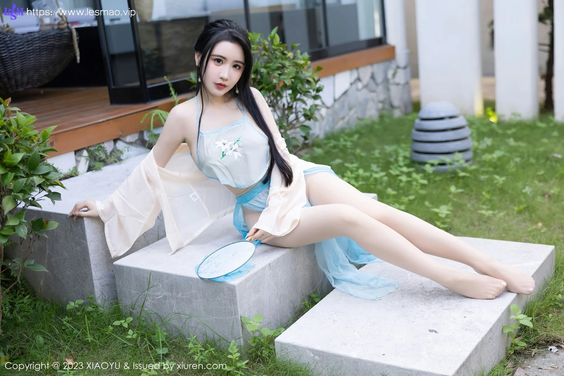 XIAOYU  语画界 Vol.1057  Cherry樱桃酱 淡蓝色古装杭州旅拍3 - 6