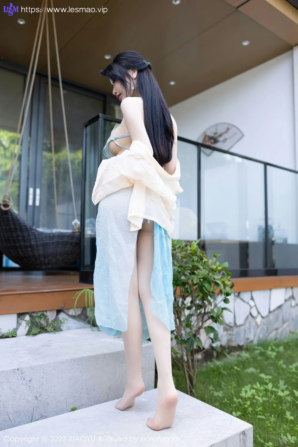 XIAOYU  语画界 Vol.1057  Cherry樱桃酱 淡蓝色古装杭州旅拍3 - 17