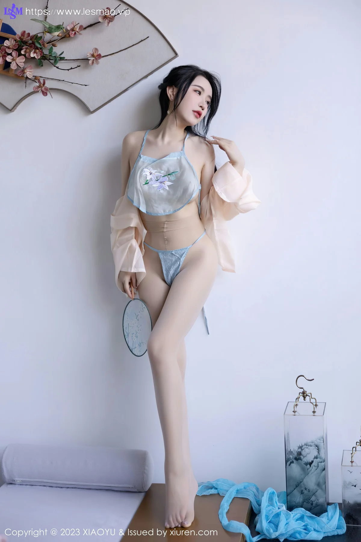 XIAOYU  语画界 Vol.1057  Cherry樱桃酱 淡蓝色古装杭州旅拍3 - 45