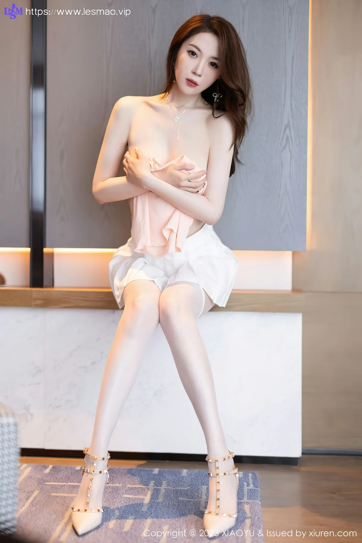 XIAOYU  语画  Vol.1069  梦心玥 诱人白色丝袜性感写真1 - 49
