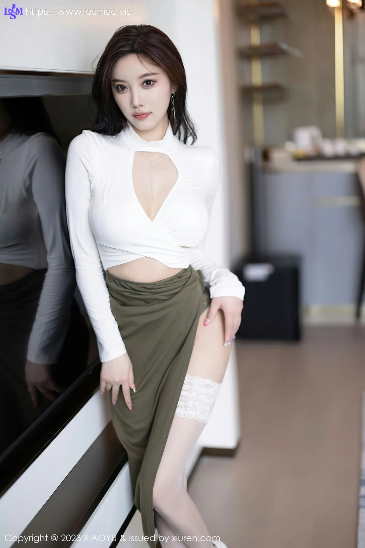 XIAOYU  语画  Vol.1080  杨晨晨Yome 绿色短裙性感写真1 - 28