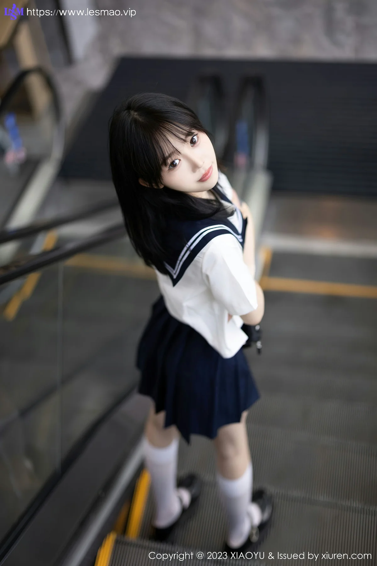 XIAOYU  语画  Vol.1087 奶瓶. 白色学妹服饰性感写真 - 9