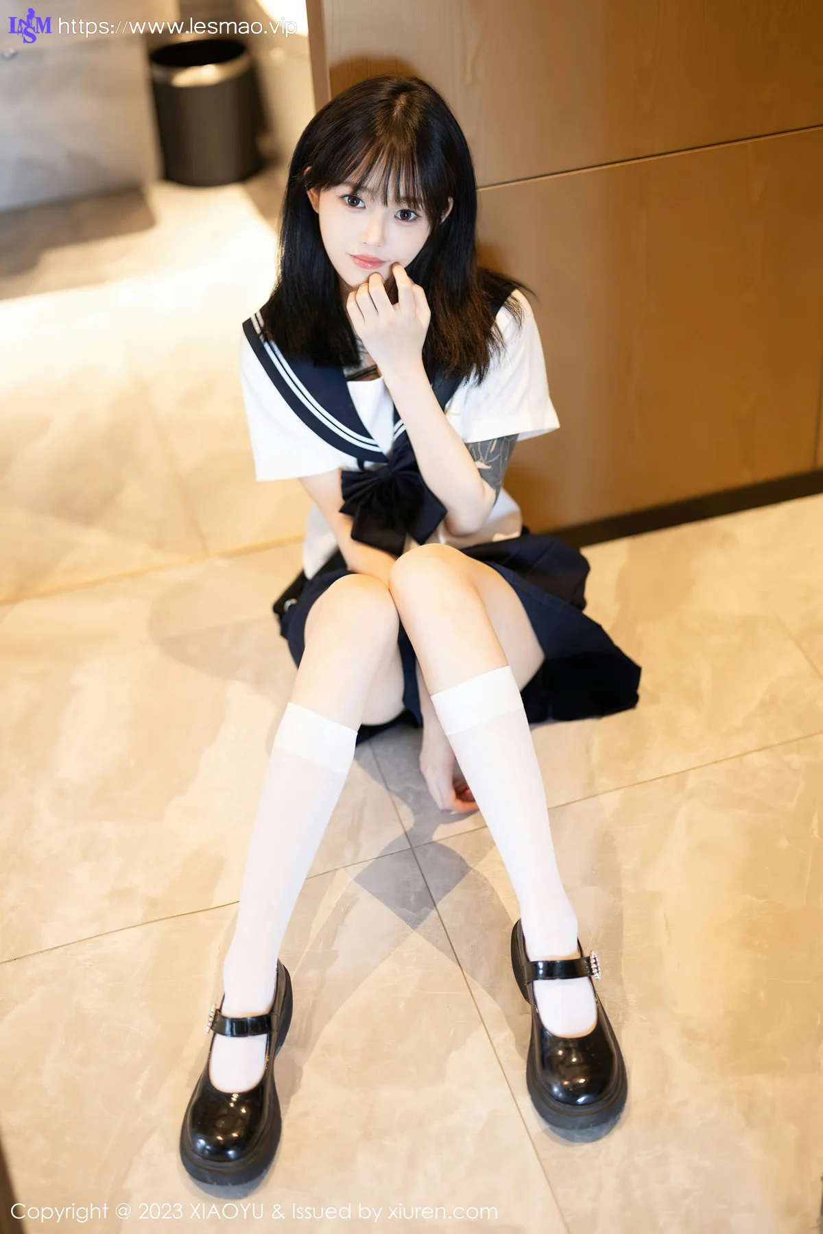 XIAOYU  语画  Vol.1087 奶瓶. 白色学妹服饰性感写真 - 16