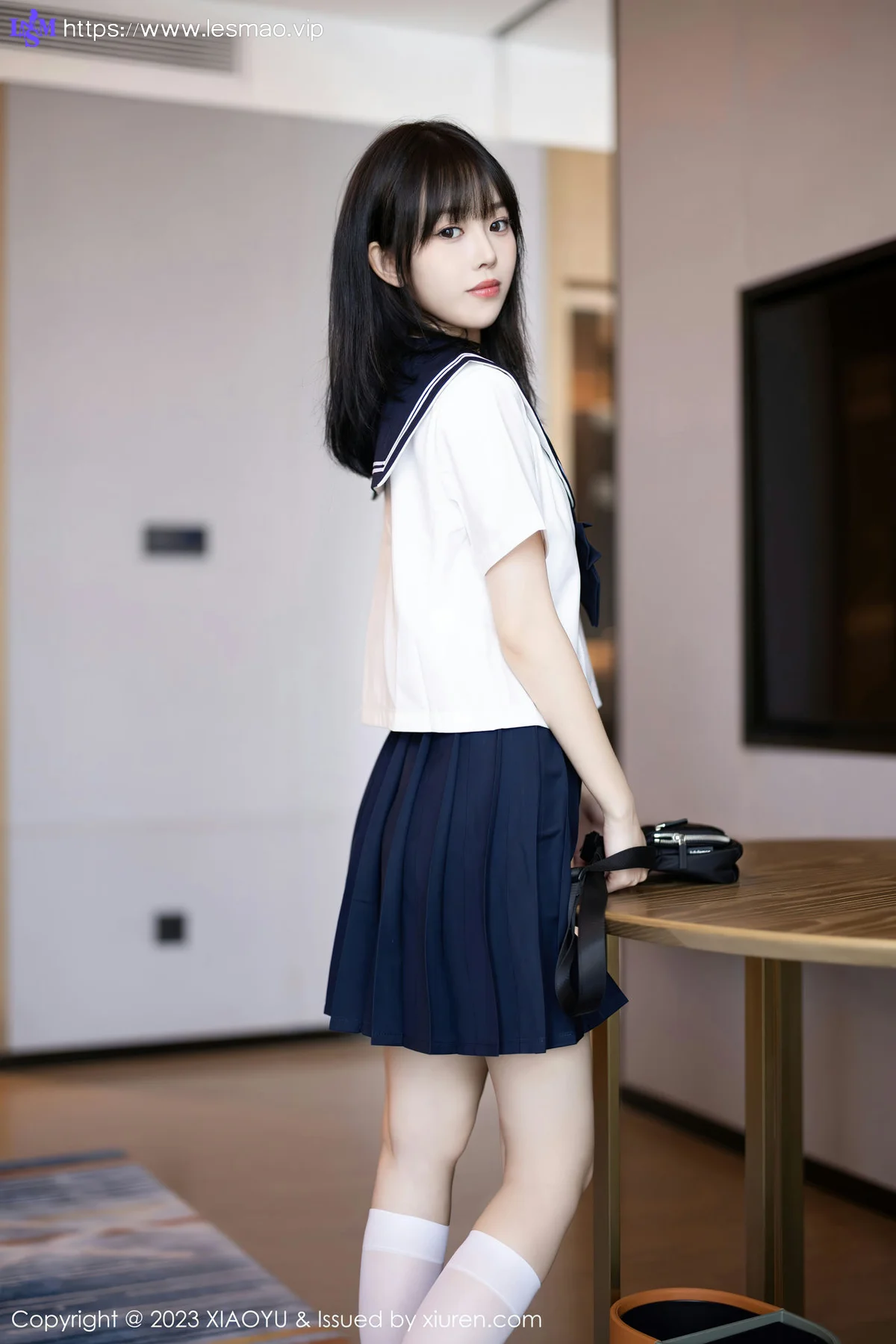XIAOYU  语画  Vol.1087 奶瓶. 白色学妹服饰性感写真 - 19
