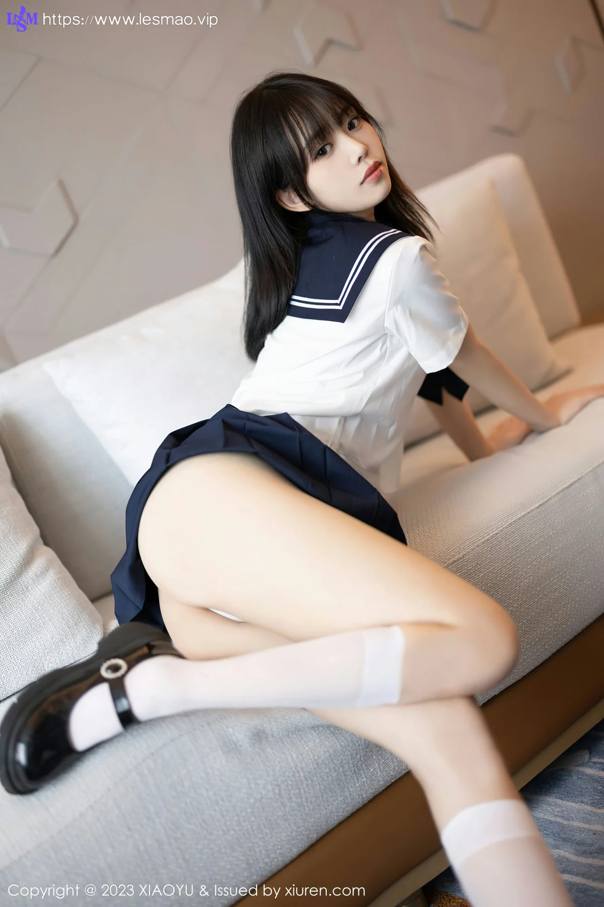 XIAOYU  语画  Vol.1087 奶瓶. 白色学妹服饰性感写真 - 30