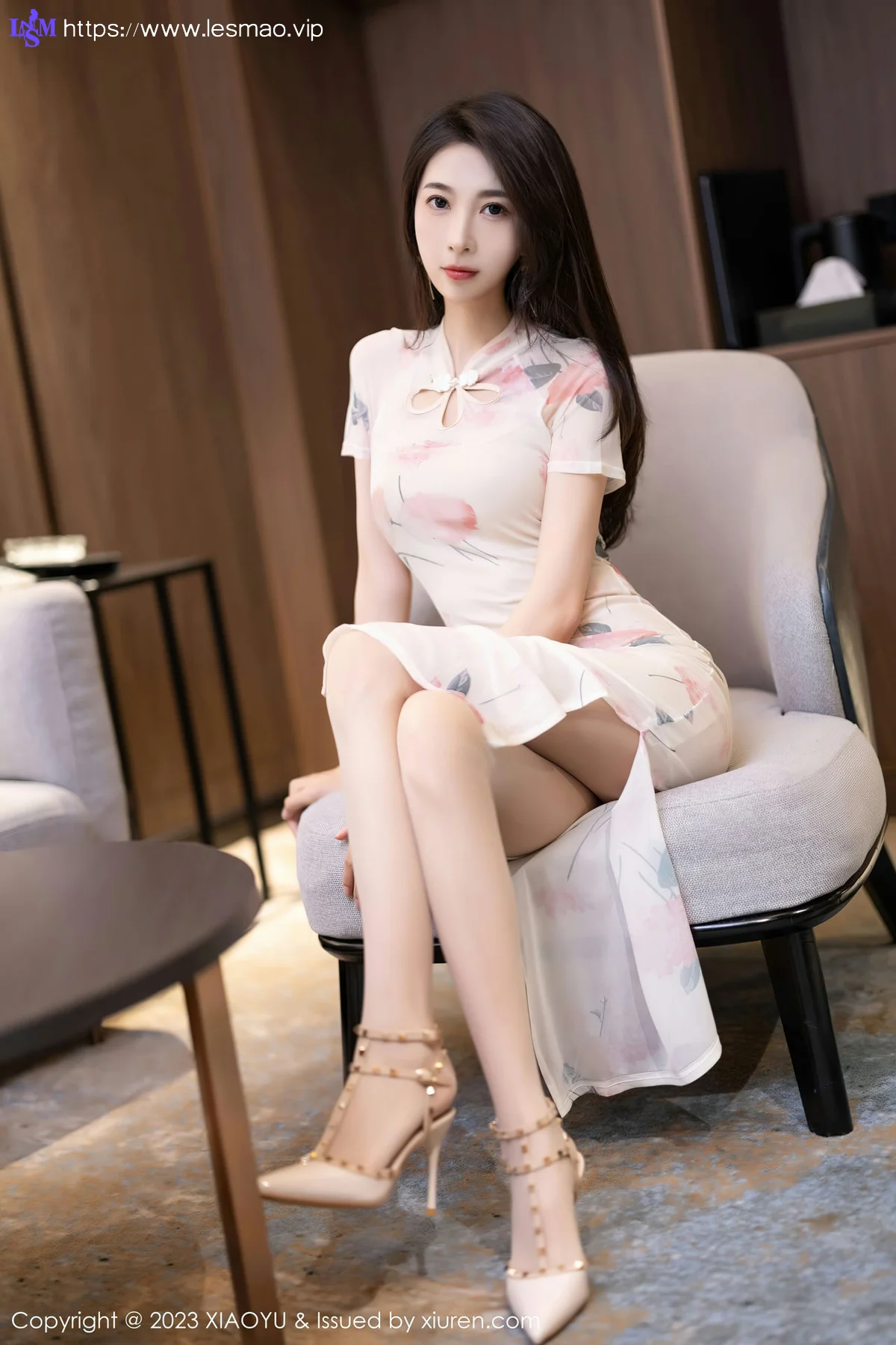 XIAOYU  语画  Vol.1093 林乐一 图案旗袍性感写真2 - 11