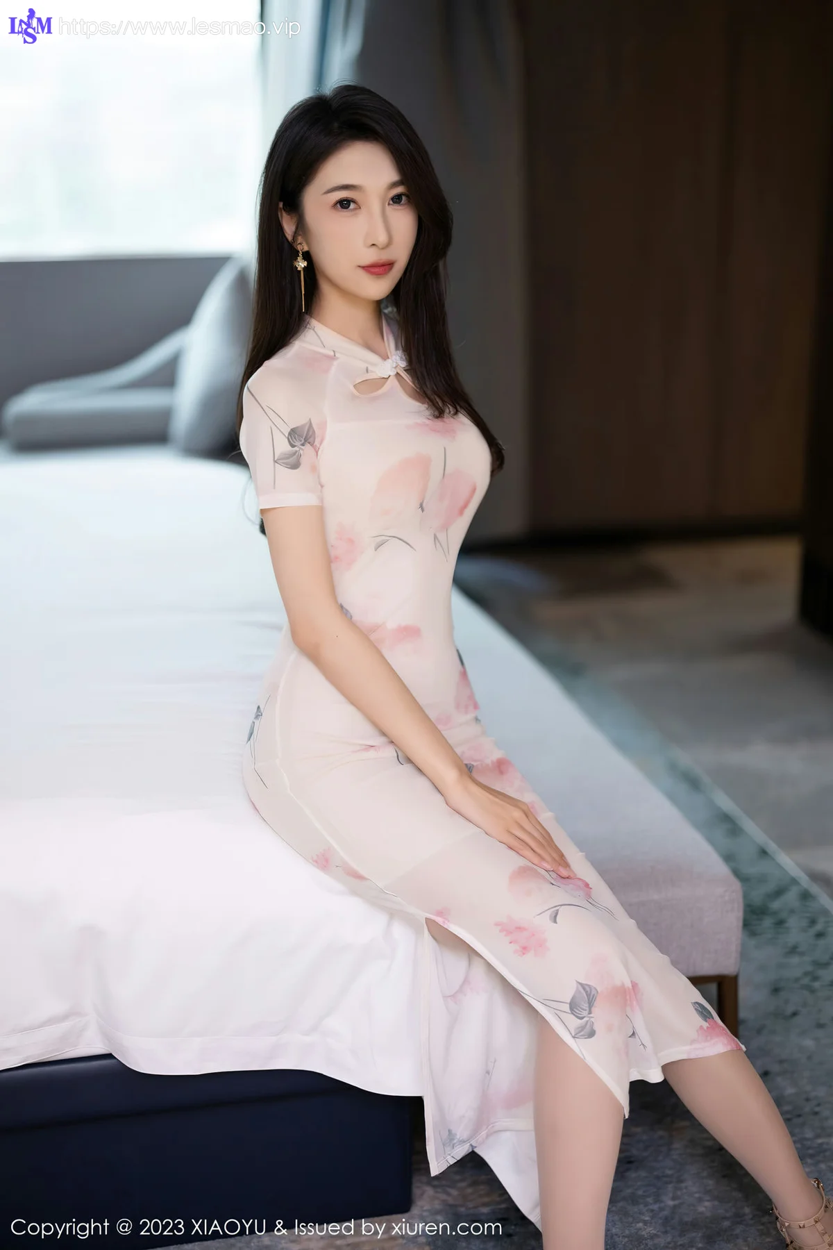 XIAOYU  语画  Vol.1093 林乐一 图案旗袍性感写真2 - 33