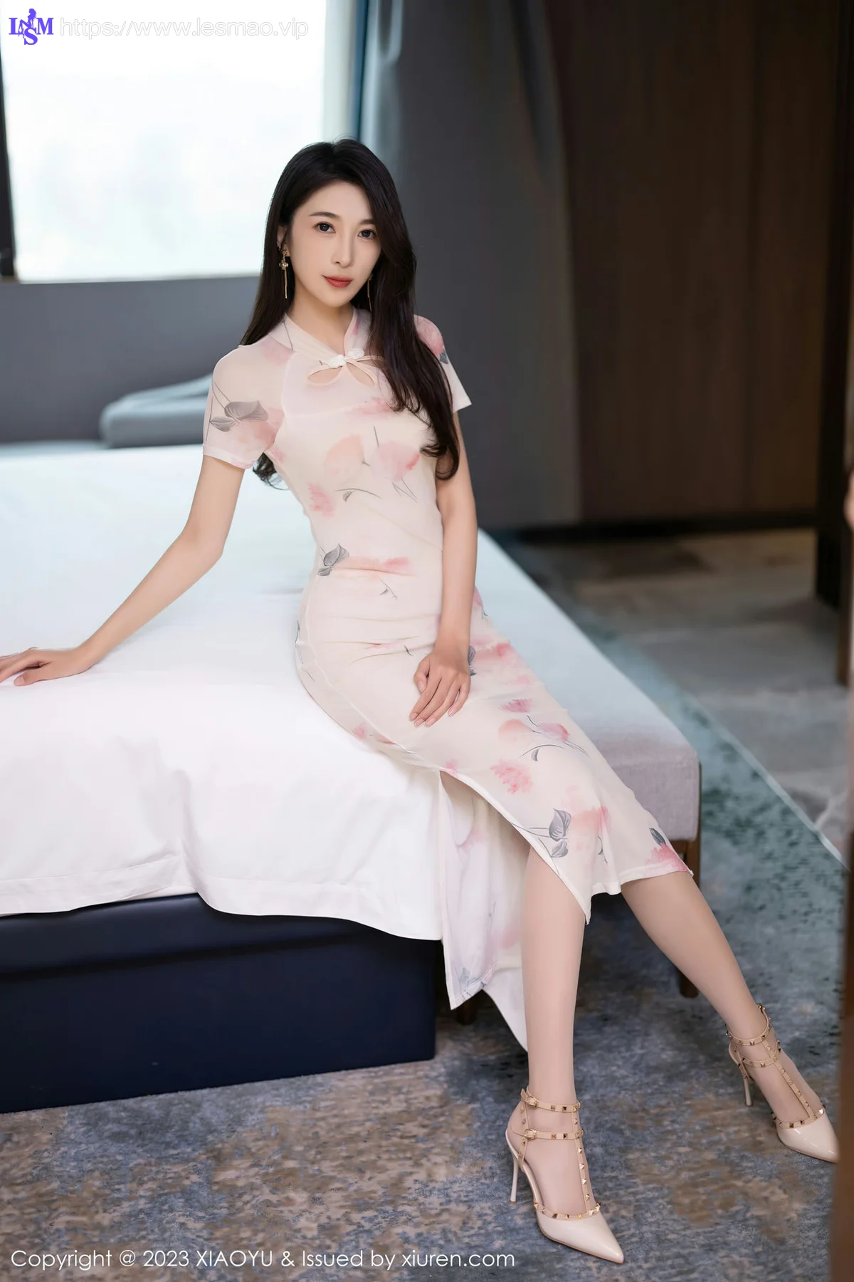 XIAOYU  语画  Vol.1093 林乐一 图案旗袍性感写真2 - 34