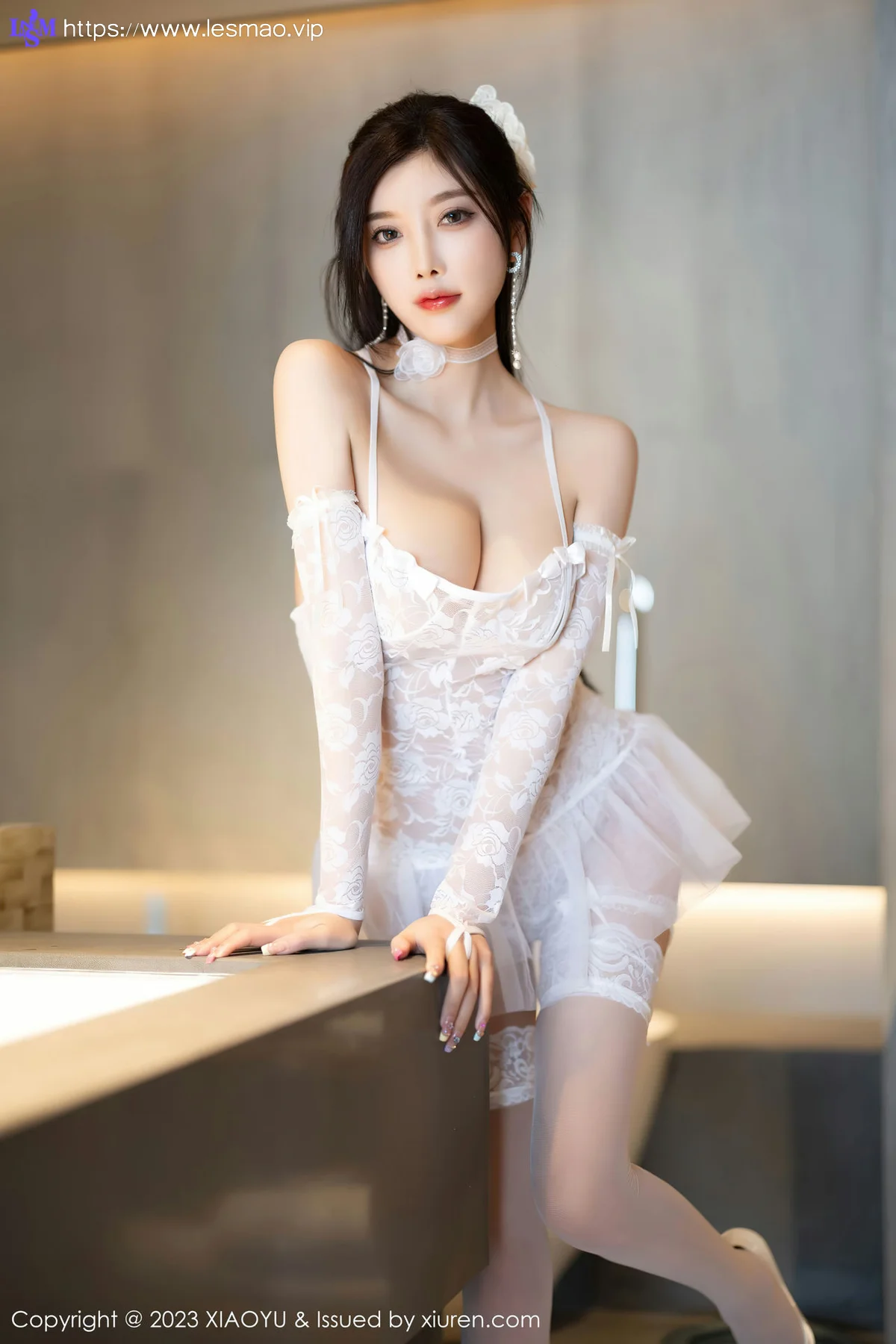XIAOYU  语画  Vol.1095  杨晨晨Yome 白色蕾丝服饰性感写真1 - 61