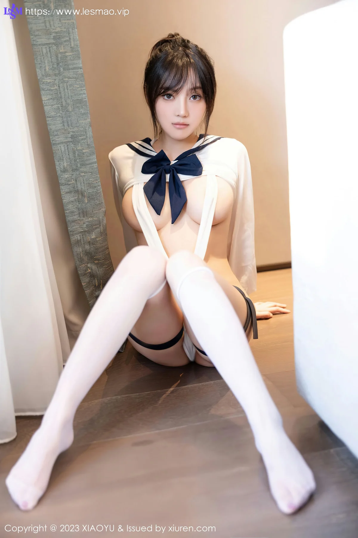 XIAOYU  语画  Vol.1105  豆瓣酱 白色高开叉服饰111 - 52