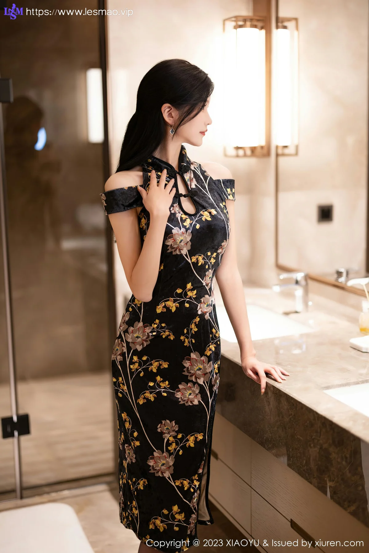 XIAOYU  语画  Vol.1142  程程程- 图案旗袍性感写真1 - 1