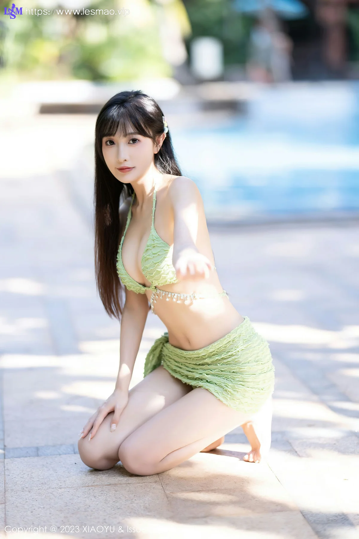 XIAOYU  语画  Vol.1145  林星阑 绿色比基尼海南旅拍11 - 15