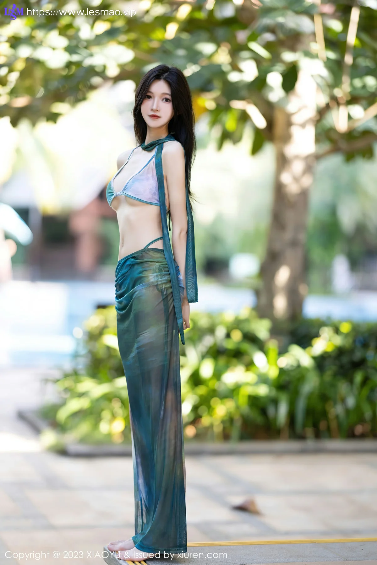 XIAOYU  语画  Vol.1146  程程程- 墨绿色比基尼海南旅拍1 - 1