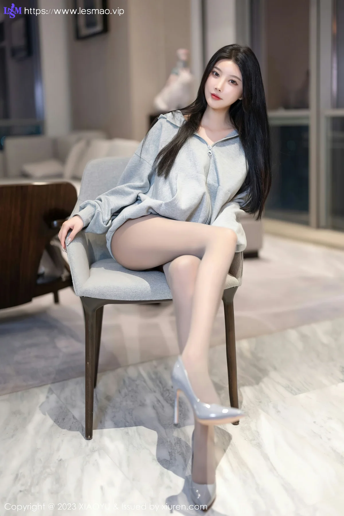 XIAOYU  语画  Vol.1156  杨晨晨Yome 灰色蕾丝内衣海南旅拍11 - 20