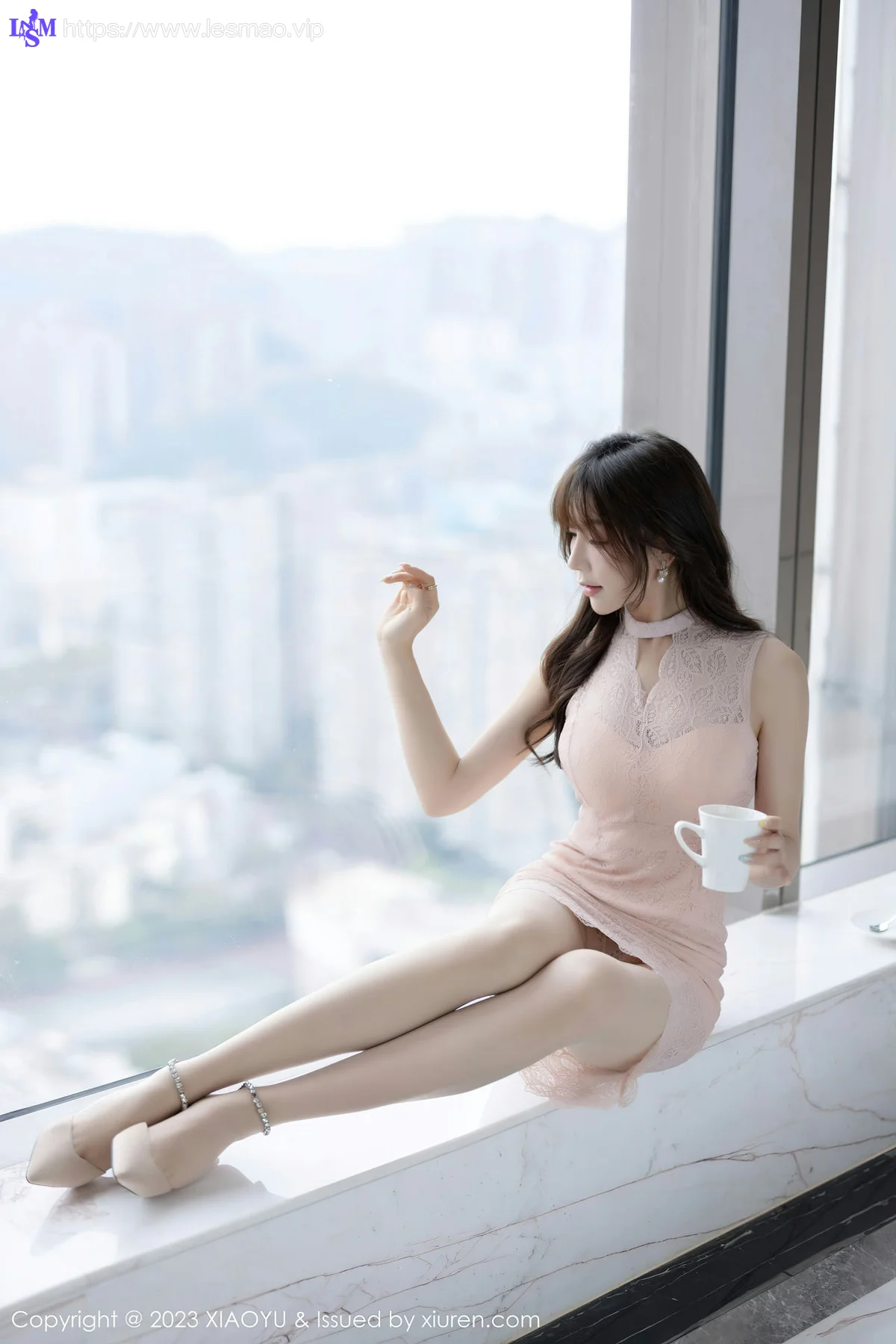XIAOYU  语画  Vol.1162  徐莉芝Booty 粉色连衣短裙海南旅拍1 - 11