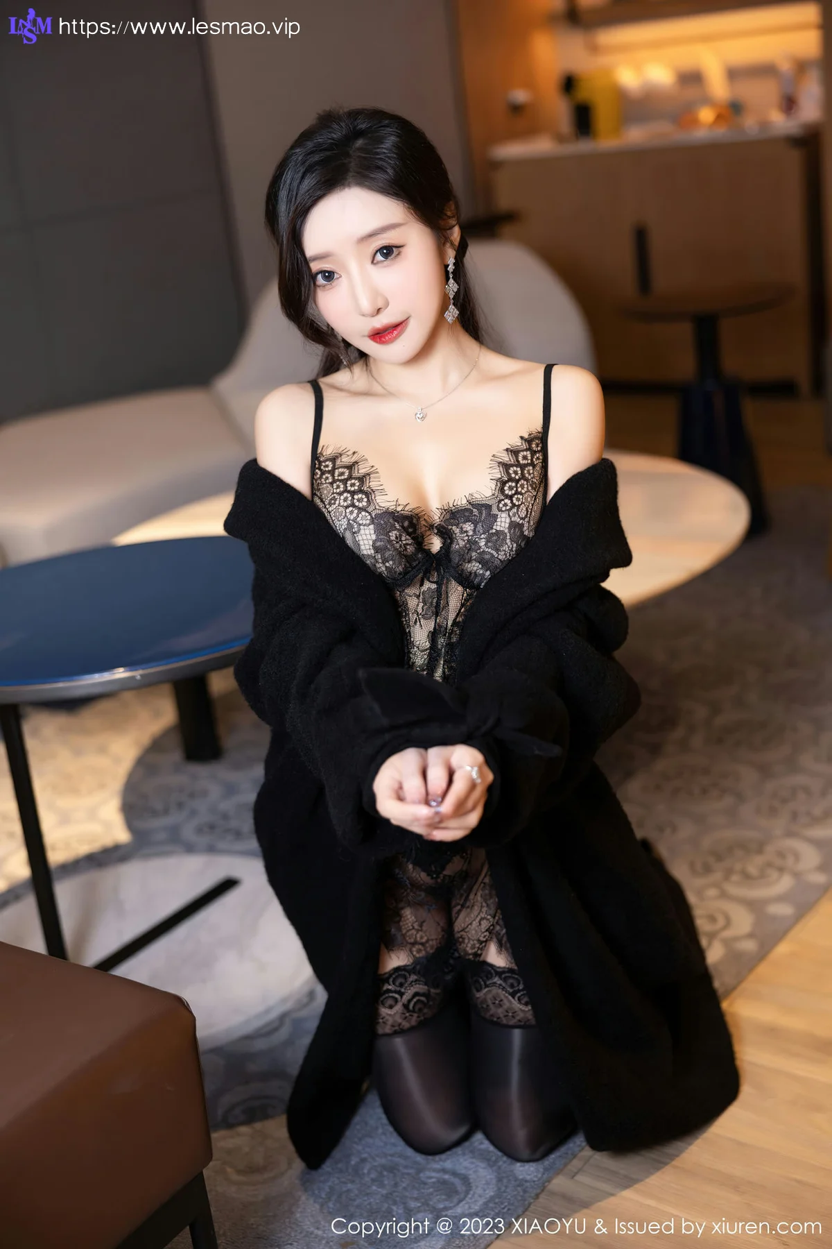 XIAOYU  语画  Vol.1174  王馨瑶yanni 黑色蕾丝情趣海南旅拍11 - 39