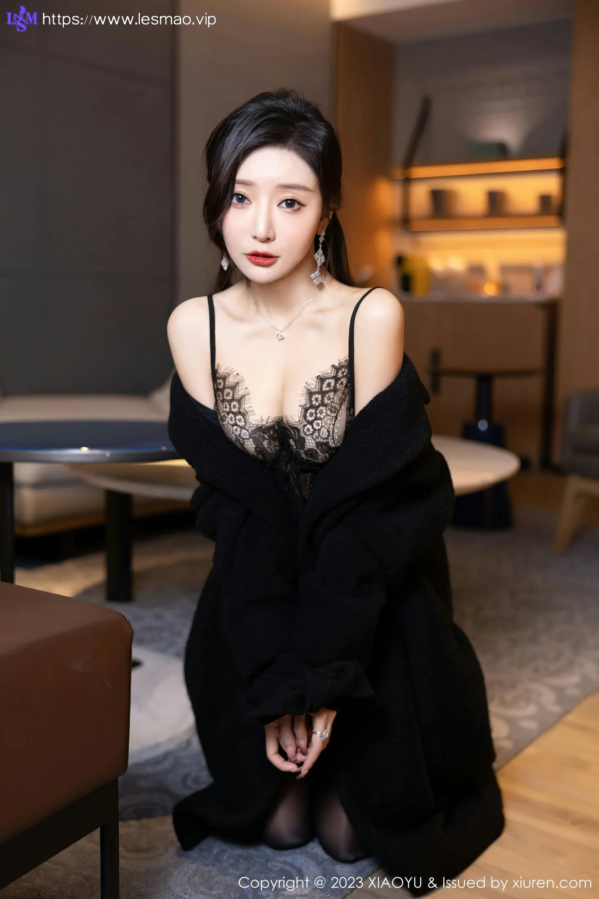 XIAOYU  语画  Vol.1174  王馨瑶yanni 黑色蕾丝情趣海南旅拍11 - 41