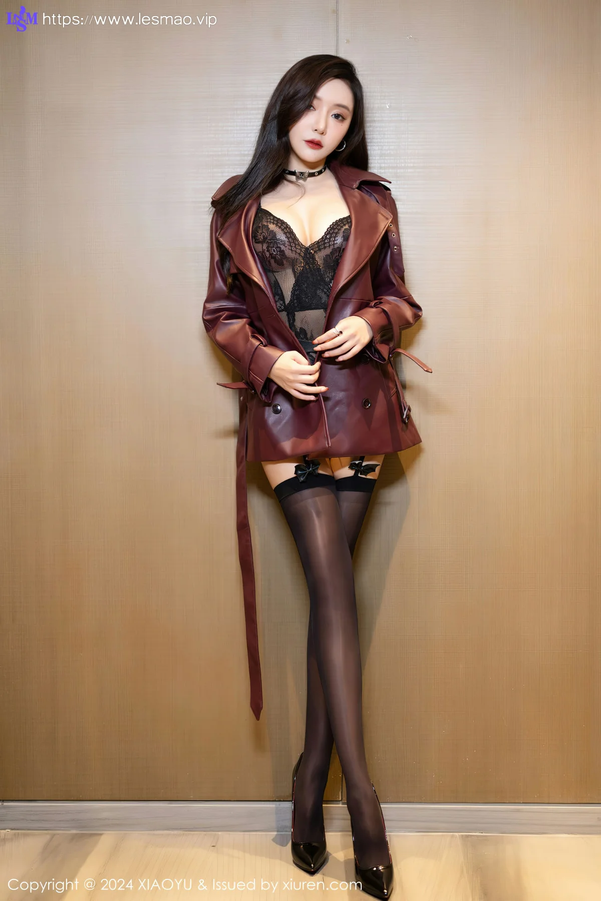 XIAOYU  语画  Vol.1177  王馨瑶yanni 暗红色皮外衣海南旅拍22 - 23