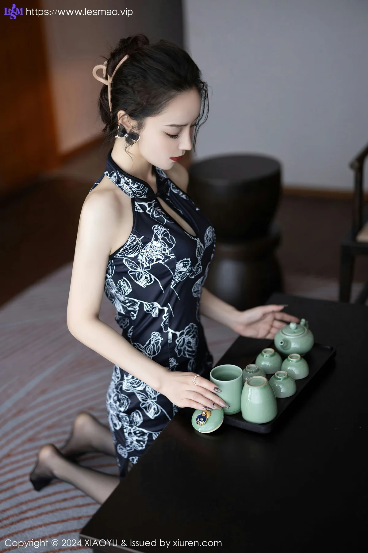 XIAOYU  语画  Vol.1182  苏曼兮 深蓝色旗袍性感写真1 - 16