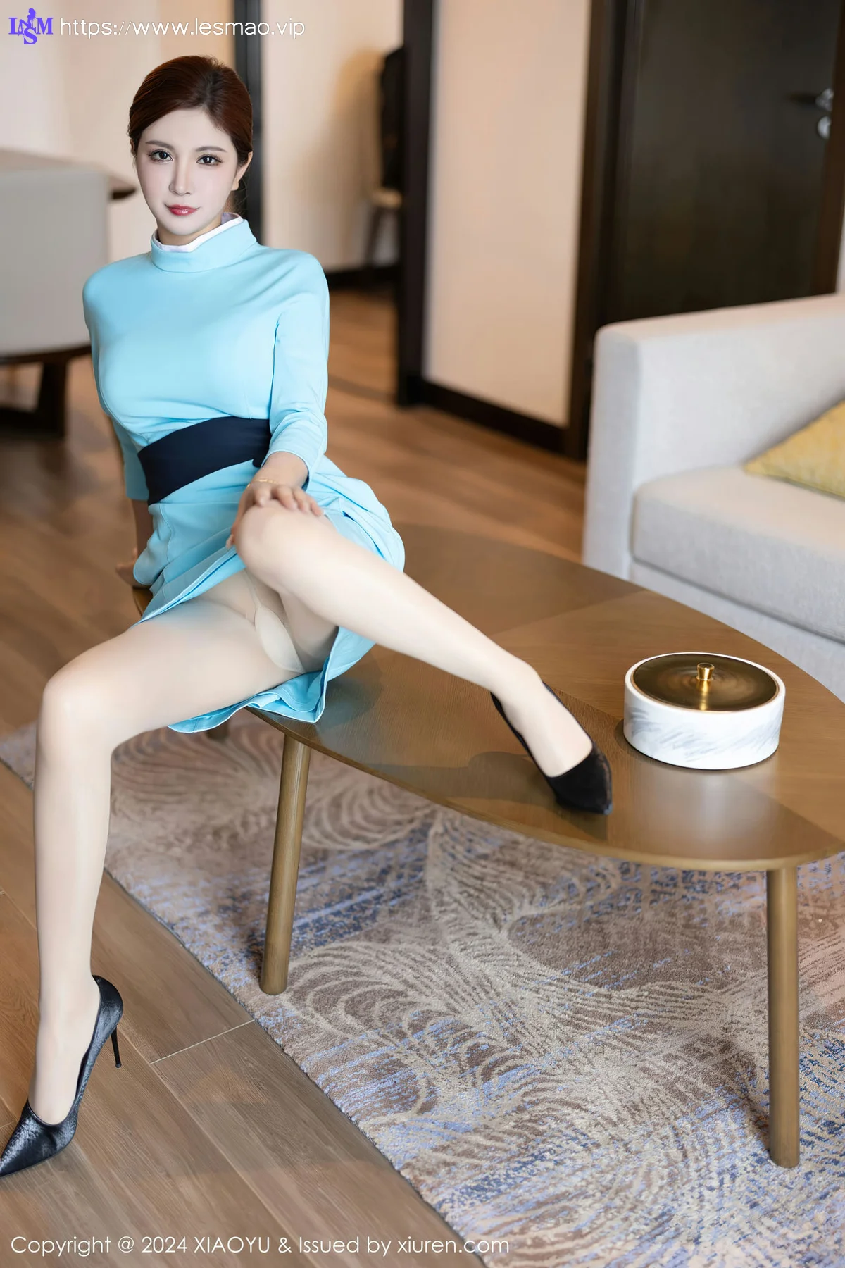 XIAOYU  语画  Vol.1203  小蛮妖Yummy 蓝色空姐制服 - 22