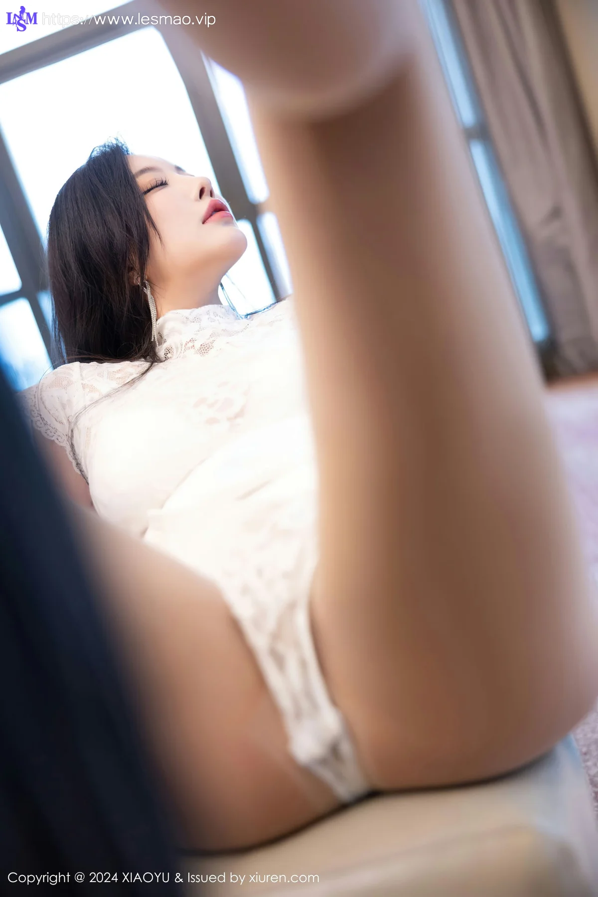 XIAOYU  语画  Vol.1208  杨晨晨Yome 白色蕾丝连衣短裙性感写真 - 37